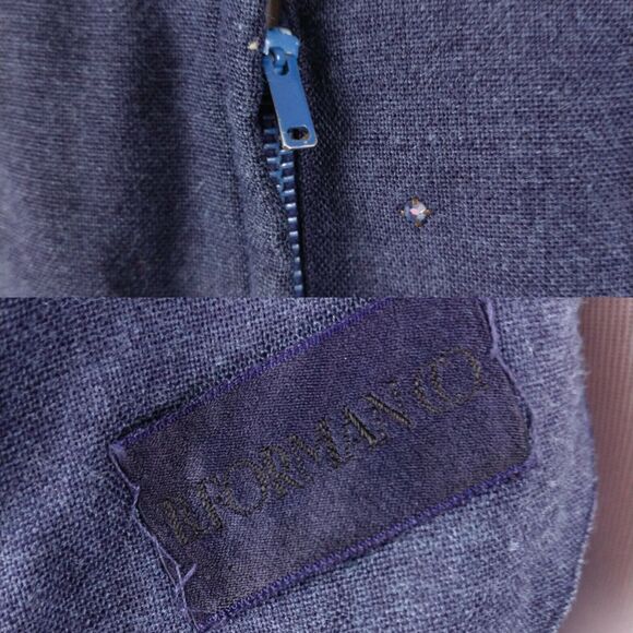 Vintage 50s 60s Beaded Fitted Cocktail Sheath Dress Size 6 Chambray Boat Neck - Picture 13 of 13